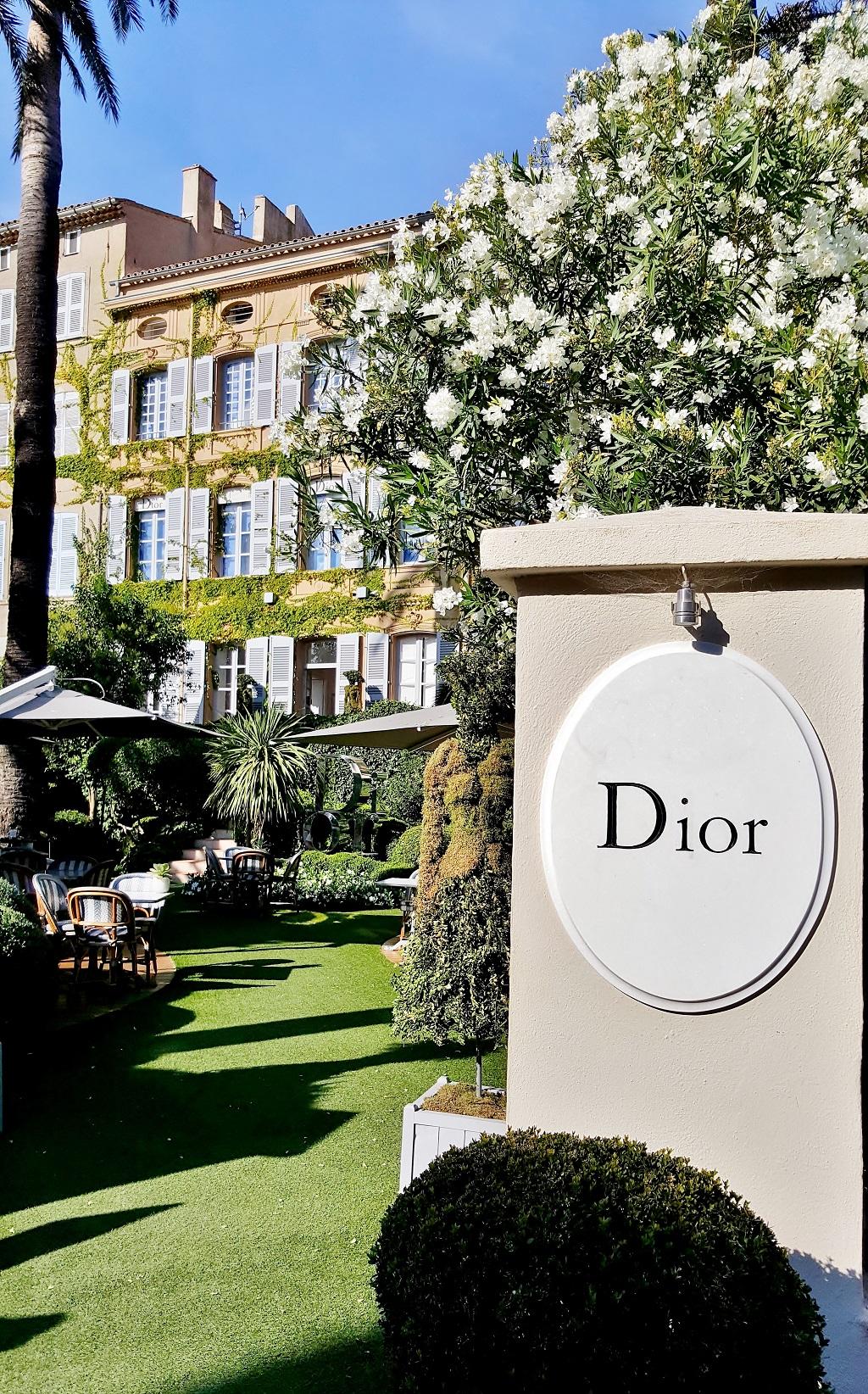 France Var Saint Tropez Dior des Lices cafe restaurant of the Dior  house menu designed by Yanick Alleno in the garden designed by landscape  designer Peter Wirtz with a fish sculpture by Francois Xavier Lalanne Stock  Photo  Alamy