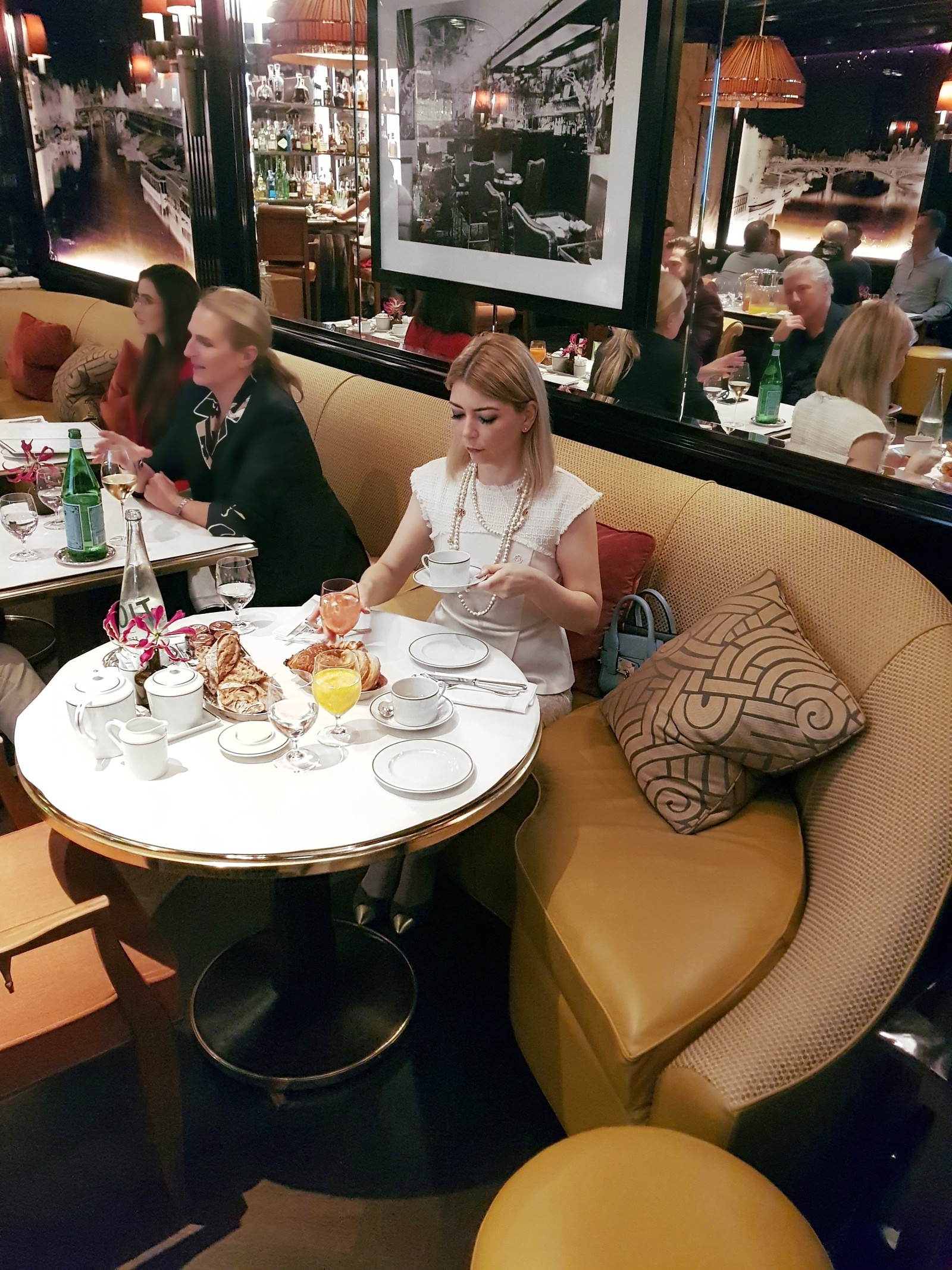 Yuliya Savytska at Brunch in Ritz Paris